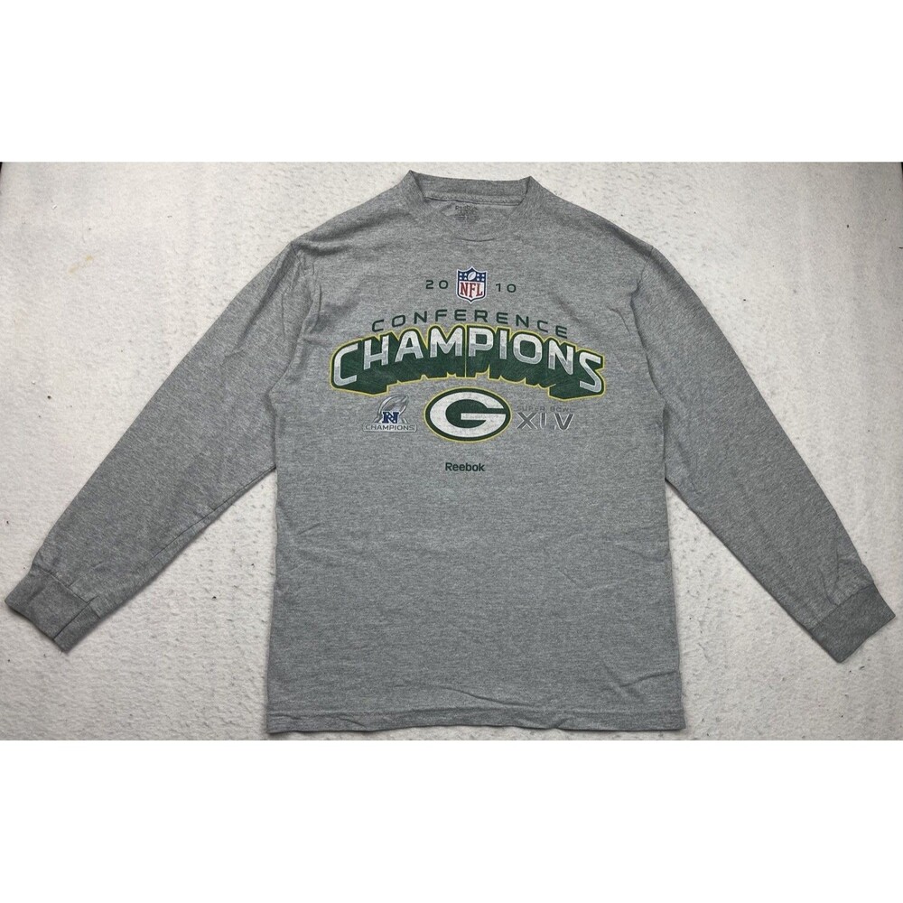 Reebok Green Bay Packers Men’s Medium Conference Champions NFL 2010 Shirt